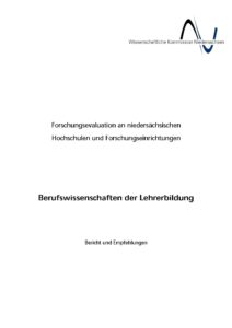 WKN 2002 Evaluationsbericht Berufswissenschaften der Lehrerbildung in Niedersachsen - Auszüge Göttingen_Seite_14